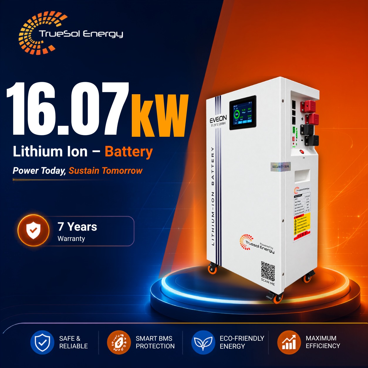 EVEON 16.07kW LiFePO4 Battery